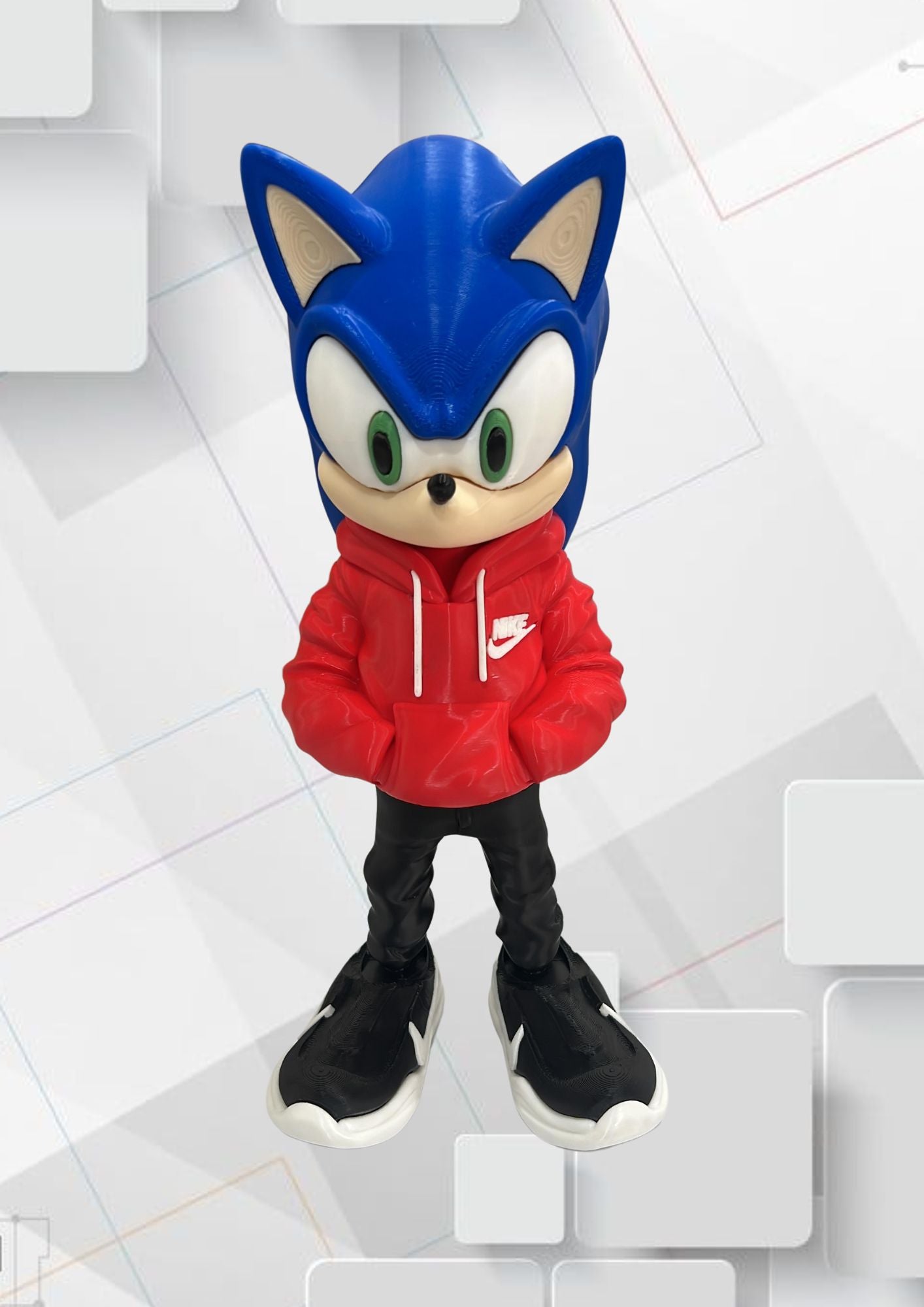 Sonic Urban 3D 30 cm — Colecionável
