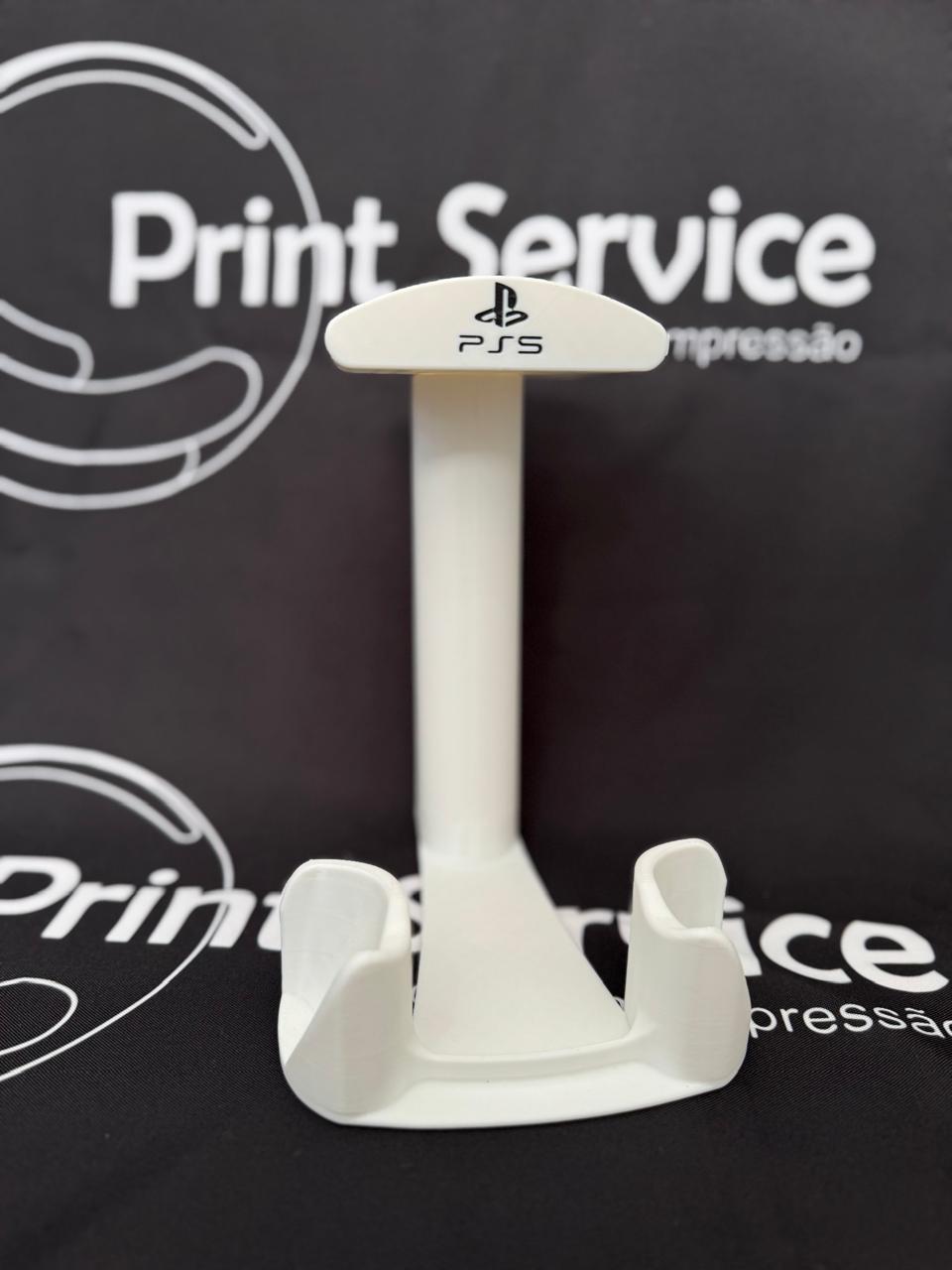 Suporte 3D para Controle e Headset PS5 — Organização e Estilo Gamer