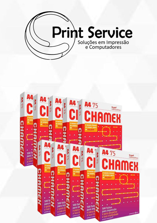 Resma Chamex 75 g — 500 folhas