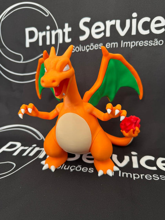 Charizard em 3D — Pokémon Lendário!