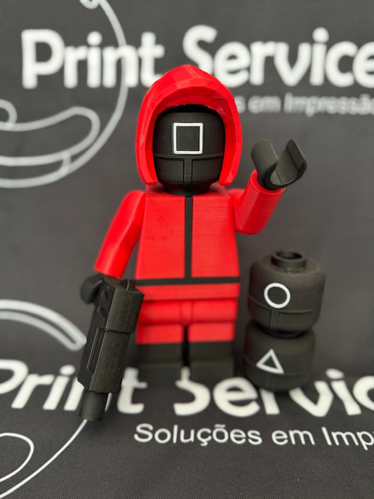 Boneco Round 6 — Versão LEGO 3D